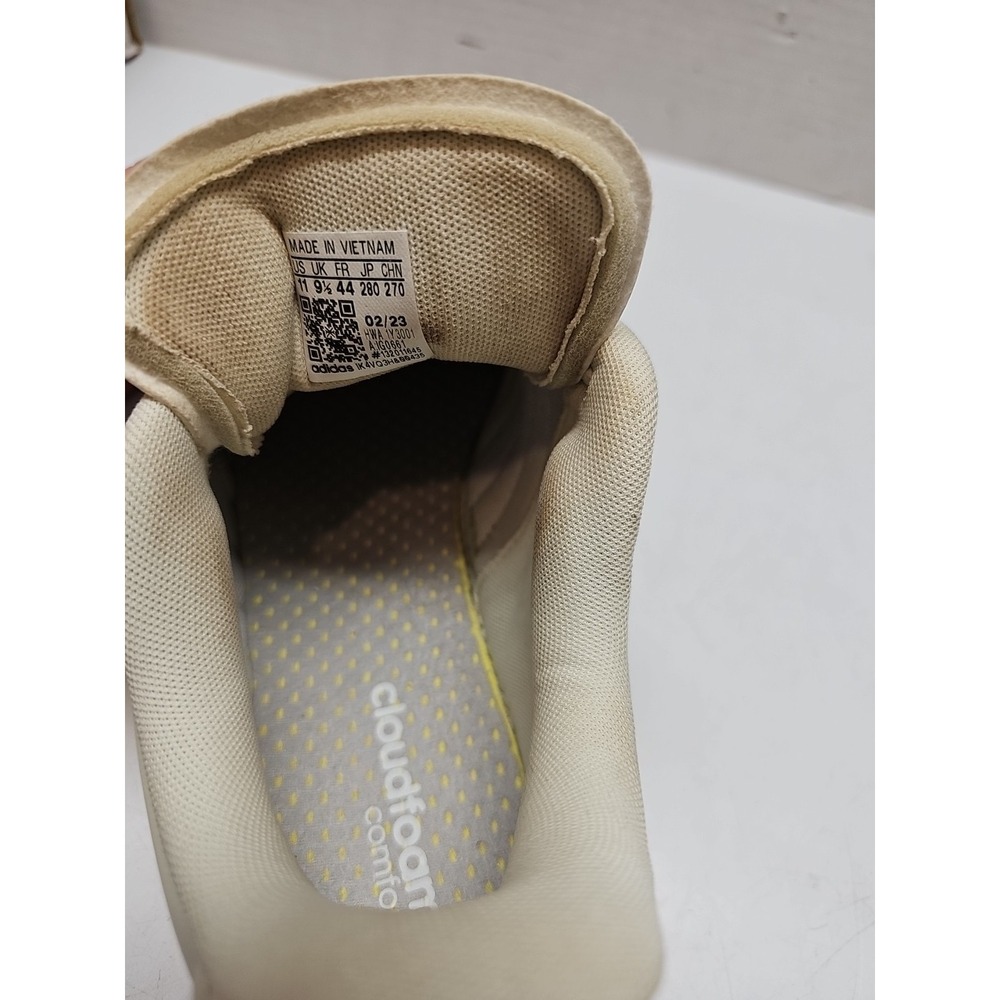 Women's Adidas Originals Grand Court Alpha Off-White/Semi Lucid Lime/Gum 11 - Picture 7 of 14